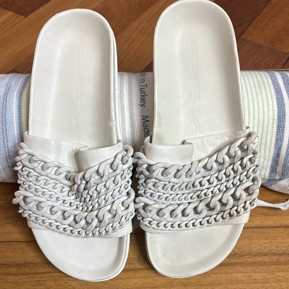 Kendall and Kylie Polymer Sandals with Chains